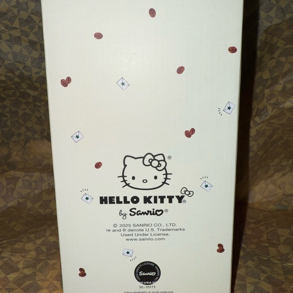 Limited Edition Starbucks Hello Kitty Plush with Red Bow and Green Apron - Picture 3 of 5